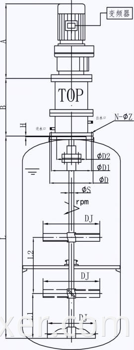 Magnetic Drive Tank Stirrer Mixer2